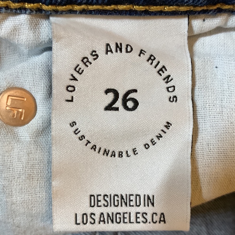 Lovers and Friends Ryan High Rise Straight, NWT, Distressed sustainable Denim - Picture 8 of 13